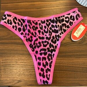 NWT Parade High Cut Mesh Thong